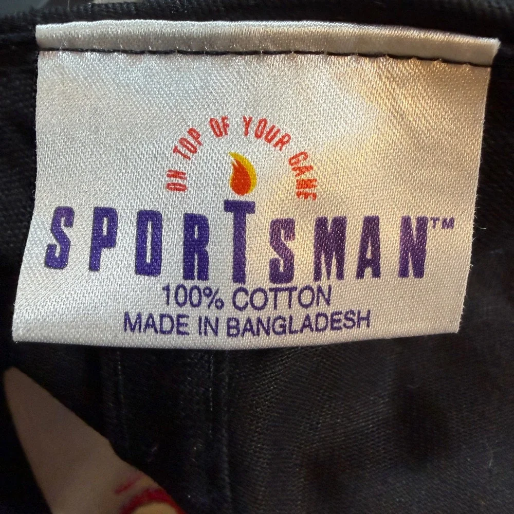 Vintage USA Olympics Black Havoline Sponsor Snapback Hat Black Cotton‎